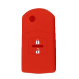 Max Maxb Car 2 Buttons Remote Silicone Key Cover Case Shell For Mazda M3 M6 Red