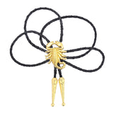 Maxbell Alloy Bolo Tie Adjustable Costume Retro Style Rope Cowboy for Women Men Gold