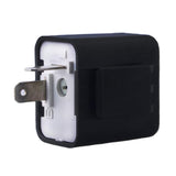Maxbell 12V 2 Pin Adjustable Frequency LED Flasher Relay Turn Signal Blinker  black