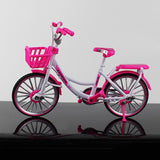 Max 1:10 Scale Alloy Diecast Bike Model Handicraft Bicycle Toy Pink
