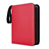 Maxbell Sturdy 400 Card Pocket Binder Organizer Holder for Business Cards Game Cards Red