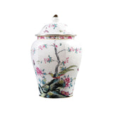 Maxbell Ceramic Ginger Jar Porcelain Temple Jar with Lid for Living Room Party Style B