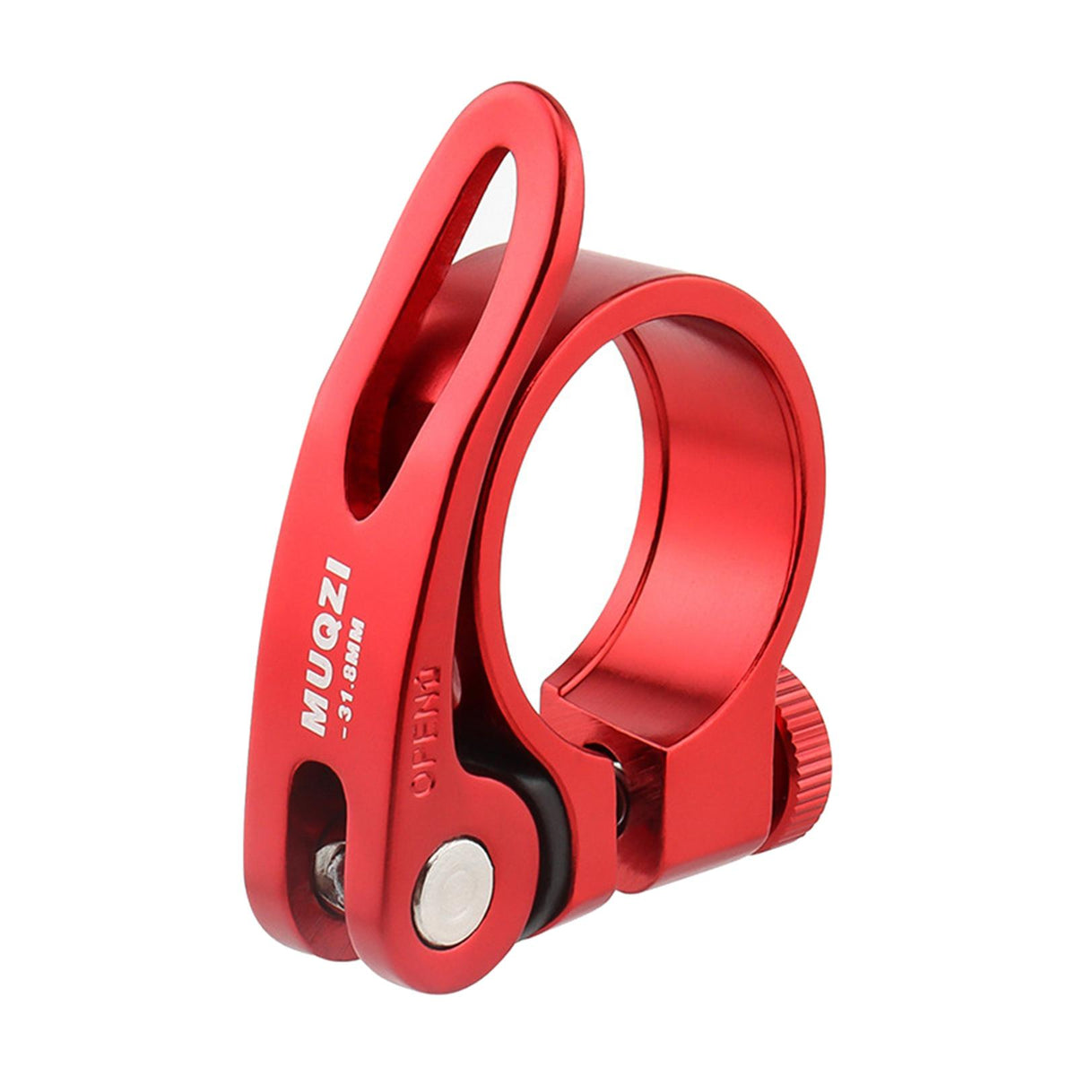 Maxbell Maxbell Bicycle Seat Post Clamp Durable for BMX Cycling Bracket 31.8mm or 34.9mm 31.8MM Red