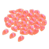 Max Maxb 36 Pieces Sew on Glass Beads Flatback Crystal Rhinestones Orange