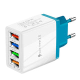 Maxbell USB Power Adapter Home Wall Charger EU Plug for Phones Charger Light Blue