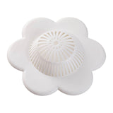 Maxbell Floral Style Shower Drain Covers Simple Drainage for Kitchen Bathroom White