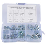 Max 40Pcs 5 Size Mini Fuel Injection Style Hose Clamp For Diesel Petrol Pipe