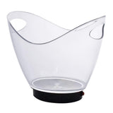 Maxbell LED Luminous Ice Bucket Beer Wine Whisky Cooler Barrel 2L for Club Bar Party
