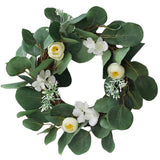 Max Simulated Green Wreath Garland Door Decor Artificial Plants Greenery Flowers