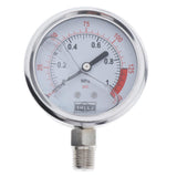 Maxbell Radial Pressure Gauge Air Water Oil Pressure Gauge Hydraulic 1 / 4G 1MPa