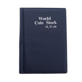 Max Maxb 120 Grids Coins Souvenir Coins Currency Collector PU Album Book  Dark Blue
