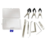 Maxbell 9 Pieces Key Cover Adjusting Spring Hook Trimming Tool Set for Clarinet