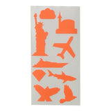 Maxbell Self-adhesive PU Leather Patch Applique for Clothing Coat Sofa Orange