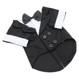 Max Maxb Dog Puppy Pet Clothes Stylish Suit Bow Tie For Pet Costume Wedding Black-L
