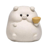 Maxbell Small Pig Figurines Art Modern Cute Animal Figurines for Cafe Home Bookshelf White Type C