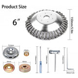 Maxbell Trimmer Head Grass Weeds Brush Cutting Head for Gardening Lawnmower Driveway 8inch