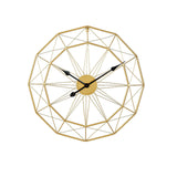 Maxbell Wall Clock Industrial Style Clock Non Ticking Clock for Office Hotel Home Aureate