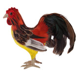 Max Artificial Realistic Rooster Figure Home Outdoor Garden Decor 14x18cm(5.5x7inches) Yellow