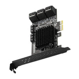 Maxbell PCIe 8 Ports SATA III 6Gbps Adapter Converter Board Expansion Card for HDD