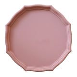 Max Colorful Wood Dried Fruit Plate Snacks Dessert Serving Tray Pink