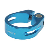 Maxbell 31.8mm SeatPost Clamp Tube Clip Quick Release Mountain Road Bike Part Blue