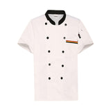 Maxbell Unisex Chef Coat Workwear Chef Jacket for Food Service Catering Restaurant M White