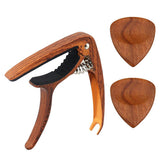 Max Maxb Acoustic Folk Classical Guitar Capo Tuning Clamp and Picks CHACATE PRETO