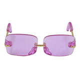 Max 1/6 Pair Square Frame Clear Lens Glasses Eyewear for Blythe Dolls Purple
