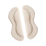 Maxbell 2 Pieces Heel Shoe Grips Adhesive Improve Shoes Too Big Snugs Heel Pads Beige