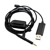 Maxbell USB to 2.5mm Earphone Audio Cable with Microphone for QC35 Y55 Y50