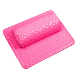 Maxbell Nail Art Pillow Manicure Hand Arm Rest Pillow Cushion PU Holder Rose Red