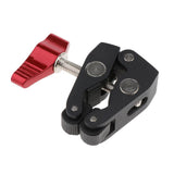 Max Super Crab Clamp Mount w/ 1/4inch & 3/8inch Thread for DSLR Camera Magic Arm