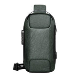 Maxbell Daypack Backpack Shoulder Pack Portable Code Lock Purse Men's Chest Bag Green