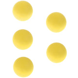 Maxbell 2.5'' EVA Ball Bouncy Balls Soft Foam Balls Pet Kid Toys Pack of 5 Yellow