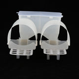 Maxbell Pigeon Supplies - Double Automatic Trough Parrot Cups Feeder Drinker Sink