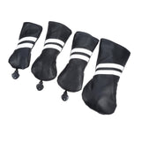 Maxbell Golf Club Head Cover Protective Covers with Tags Long Neck Water Resistant Black