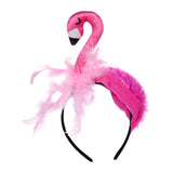 Maxbell Flamingo Headband hoops Decor for Costume Accessory Carnival Halloween