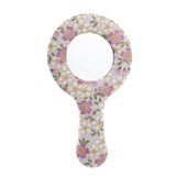 Max Vintage Style Round Handheld Travel Makeup Mirror Compact Vanity Mirror Pattern 5