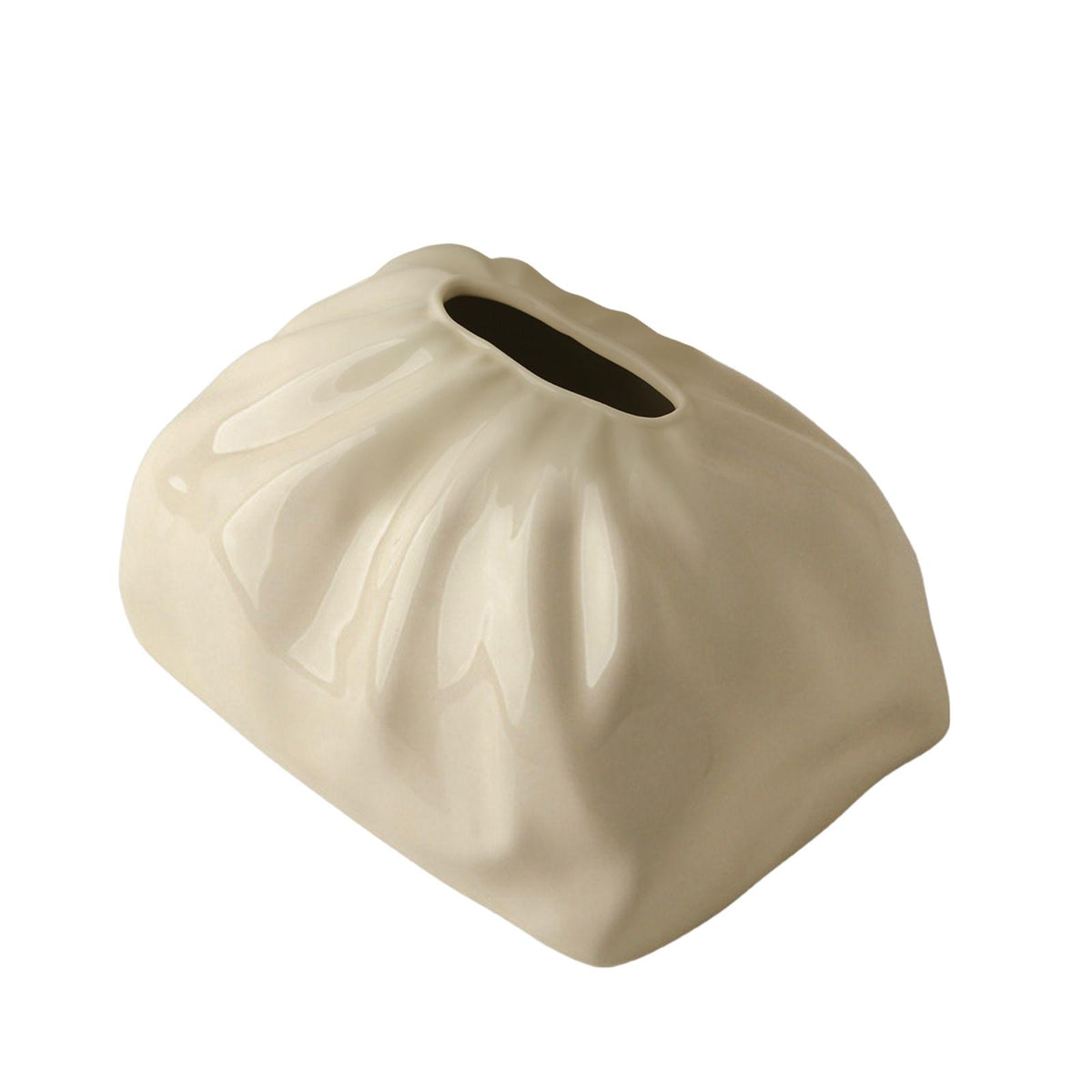 Maxbell Elegant Tissue Box Cover Holder Decoration Crafts Case Coffee Wide Mouth Beige