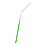 Max Stainless Steel Gradient Color Drinking Straw Sucker 6mm Green Bent