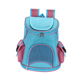 Maxbell Pet Carrier Backpack Adjustable Strap Pet Travel Bag for Camping Outdoor Dog Light Blue 14lb