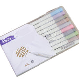 Maxbell 10 Colour Metal Paint Pen Pearlescent Colour Marker Pen Graffiti Marker Pen