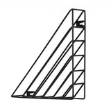 Max Maxb Book Holder Metal Wire Desktop Magazine Rack Bookshelf for Office C Black