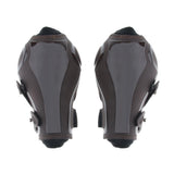 Maxbell 1 Pair Horse Leg Boots Equestrian Front Hind Tendon Protection Brown Rear