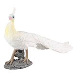 Maxbell Lifelike Peacock Figure Statue for Birthday Gift Indoor Outdoor Toy