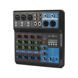 Maxbell DJ Mixer Board 5 Channel Portable Digital Mixer US Plug for Studio Recording