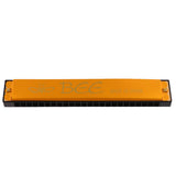 Maxbell 24 Holes C Key Tremolo Harmonica Mouth Organ Musical Instrument Gift Golden