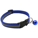 Maxbell 1Pcs Dog Cat Luminous Collar Necklace Night Dog Cat Safety Glow Pet Supplies Royalblue