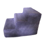 Maxbell Cat Pet Ramp Ladder Washable Dog 3 Steps Ladder for Climbing up Dogs Violet