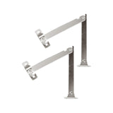 Maxbell 2 Pieces Lid Support Hinges Cabinet Cupboard Door Folding Hinge for Gift Box L
